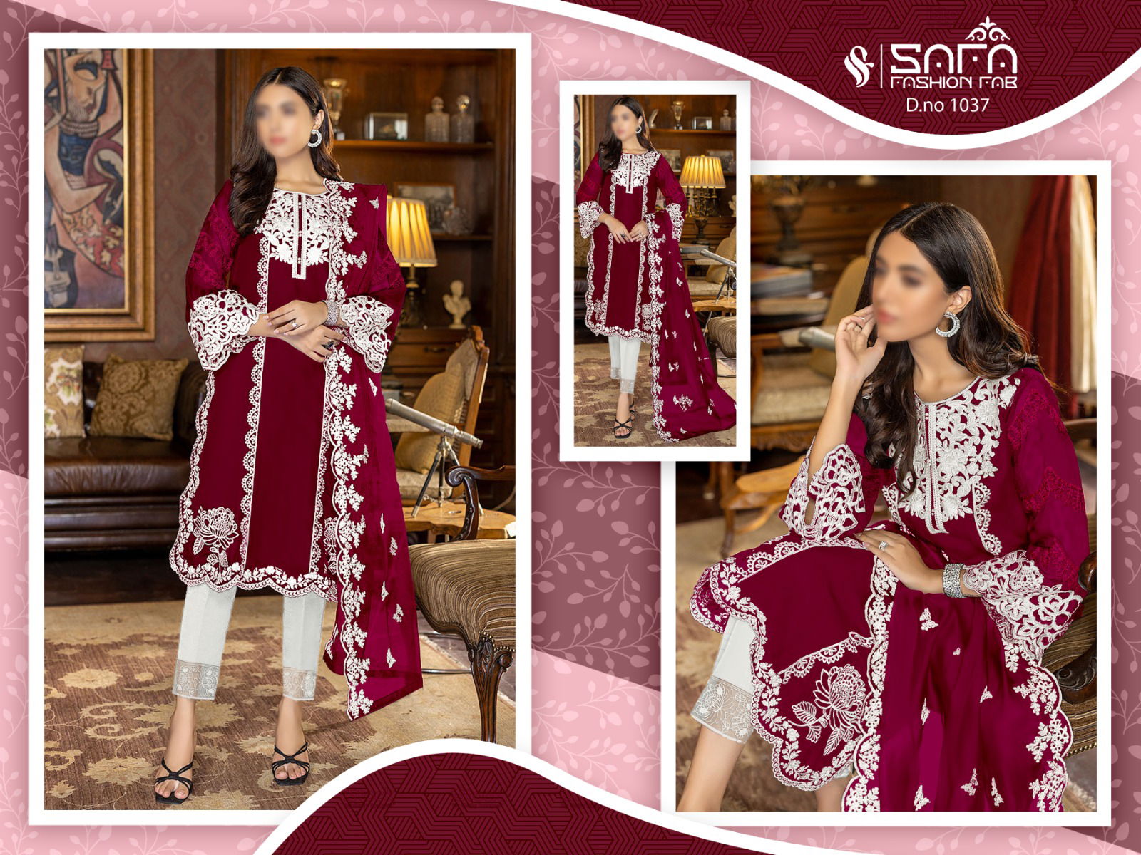 Safa Fashion 1037 Readymade Pakistani Suits Catalog
